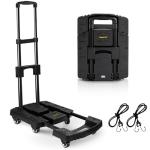 500lb Portable Folding Hand Truck with 6 Wheels