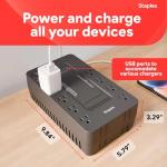 Staples 650VA 8-Outlet Battery Backup UPS
