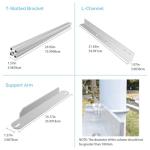 Renogy Side Pole Mount for 50W/100W Solar Panels