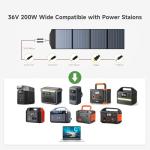 ALLPOWERS 200W Waterproof Portable Solar Panel Kit
