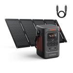Jackery Explorer 240D Power Bank, 256Wh LiFePO4 Battery Portable Power Station, 200W DC Output with 40Wmini Solar Panel