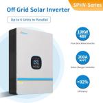 Ampinvt 5000W Off Grid Solar Inverter 48Vdc to 120V, Pure Sine Wave Inverter inbuilt 100A MPPT Solar Charge Controller Max PV Input 5500W, Support up to 6 in Parallel, Lead Acid Lithium Battery