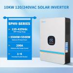 Ampinvt 5000W Off Grid Solar Inverter 48Vdc to 120V, Pure Sine Wave Inverter inbuilt 100A MPPT Solar Charge Controller Max PV Input 5500W, Support up to 6 in Parallel, Lead Acid Lithium Battery