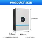 Ampinvt 5000W Off Grid Solar Inverter 48Vdc to 120V, Pure Sine Wave Inverter inbuilt 100A MPPT Solar Charge Controller Max PV Input 5500W, Support up to 6 in Parallel, Lead Acid Lithium Battery