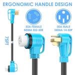 50 Amp RV/Generator Cord, 75 Feet, Locking Connector