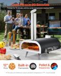 VEVOR 12-Inch Dual Fuel Outdoor Pizza Oven