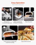 VEVOR 12-Inch Dual Fuel Outdoor Pizza Oven