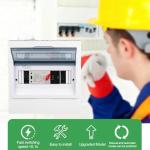 100A Automatic Transfer Switch for Home Generator - AC 220V 2 Pole ATS with CB, Dual Power Changeover Transfer Switch with Metal Inlet Box for Indoor (100A-2P)