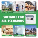 100A Automatic Transfer Switch for Home Generator - AC 220V 2 Pole ATS with CB, Dual Power Changeover Transfer Switch with Metal Inlet Box for Indoor (100A-2P)