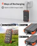 BLAVOR 74000mAh Solar Power Bank with Fast Charging