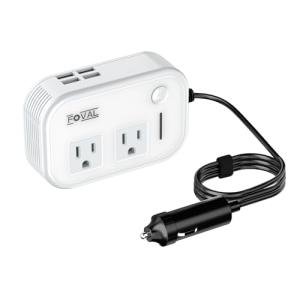 FOVAL 200W Car Power Inverter with USB Ports