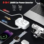 FOVAL 200W Car Power Inverter with USB Ports