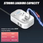 FOVAL 200W Car Power Inverter with USB Ports