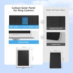 Solar Panel Charger for Ring Cameras - White