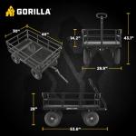 Gorilla Carts Heavy-Duty Towable Utility Cart
