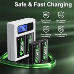 Xbox One Battery Pack Charger with 4 Rechargeable Batteries