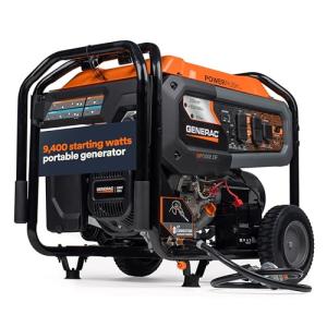Generac Dual Fuel Portable Generator - 9,400 Watts