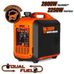 WEN 2800-Watt Quiet Dual Fuel Inverter Generator