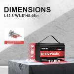 12V 150Ah LiFePO4 Lithium Battery – 2 Pack