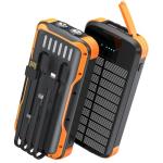 SOXONO 40000mAh Solar Power Bank with Cables