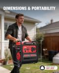 PowerSmart 4300-Watt Portable Generator with Inverter Technology, 30 Amp for Home Use and Emergency Backup