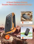 SOXONO 40000mAh Solar Power Bank with Cables