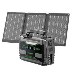 MARBERO 100W Solar Generator with Foldable Panels