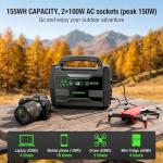 MARBERO 100W Solar Generator with Foldable Panels