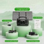 MARBERO 100W Solar Generator with Foldable Panels