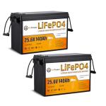 24V Lithium Deep Cycle Batteries - 140Ah, 2 Pack