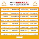 Heavy Duty Waterproof Generator Cover for 3500w-12000w