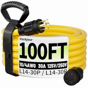 30 Amp 100FT Heavy Duty Generator Cord