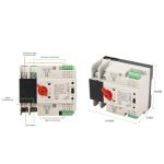 2P ATS Din Rail Mounted Generator Transfer Switch 100A