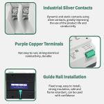 2P ATS Din Rail Mounted Generator Transfer Switch 100A