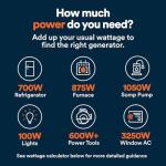 Generac 12,500W Tri-Fuel Portable Generator with COsense