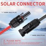Jackery Solar Panel Connector Extension Cable 6ft