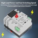 2P ATS Din Rail Mounted Generator Transfer Switch 100A