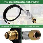 Detoypapa 5FT Propane Regulator with Hose and Gauge