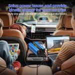 SUNWHEEL 500W Pure Sine Wave Inverter, 12V DC to 110V/120V AC Car Power Inverter with 2 AC outlets and LCD Display