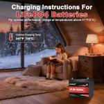 2 Packs 12V 100Ah MINI LiFePO4 Lithium Battery,1280Wh BCI Group 24 Lithium Iron Phosphate Battery 100A BMS 6000+ Cycles,Ideal For RV,Solar Off-Grid Systems,Backup