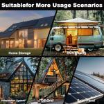 2 Packs 12V 100Ah MINI LiFePO4 Lithium Battery,1280Wh BCI Group 24 Lithium Iron Phosphate Battery 100A BMS 6000+ Cycles,Ideal For RV,Solar Off-Grid Systems,Backup