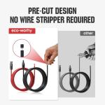 ECO-WORTHY 10FT Solar Extension Cable with Connectors
