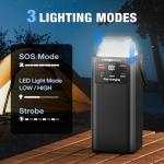 99Wh Portable Power Station & Camping Light
