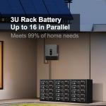 MFUZOP 48V 600Ah LiFePO4 Rack Battery Pack