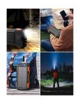 Portable Solar Power Bank 42800mAh with Flashlight