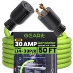 30-Amp Generator Extension Cord, 50 Ft, 4-Prong
