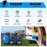 POXURIO 2550W Portable Inverter Generator - Super Quiet