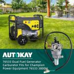 AUTOKAY Dual Fuel Carburetor for Champion Generators