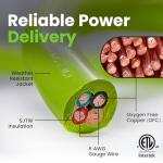 30-Amp Generator Extension Cord, 50 Ft, 4-Prong