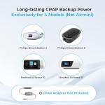 Renogy 72000mAh 266Wh 12v Power Bank with 60W PD, CPAP Battery for Camping, High Capacity Large Camping Power Bank with USB-C DC Wireless Charging & Flashlight, CPAP Battery Backup Power Supply